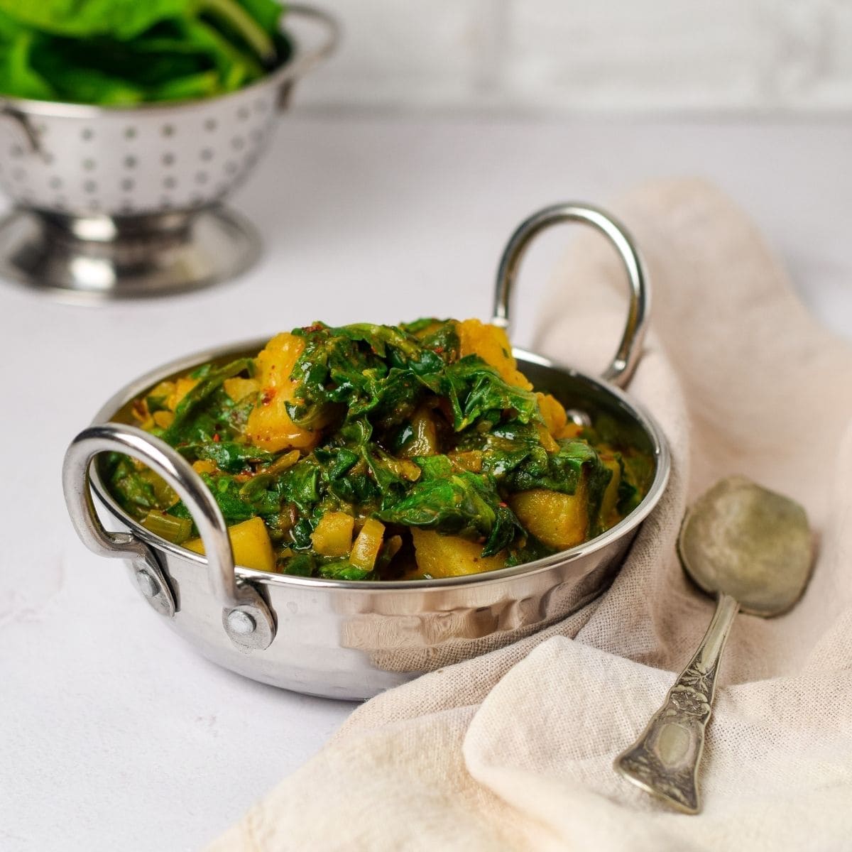 Spinach and Potato Curry