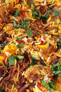 Lamb Pilaf, a combination of lamb curry and rice cooked the south african way
