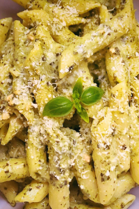 Quick and Easy Pasta dish in a creamy pesto sauce