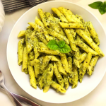 Quick and Easy Pasta dish in a creamy pesto sauce