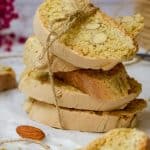Almond Biscotti tied with a string