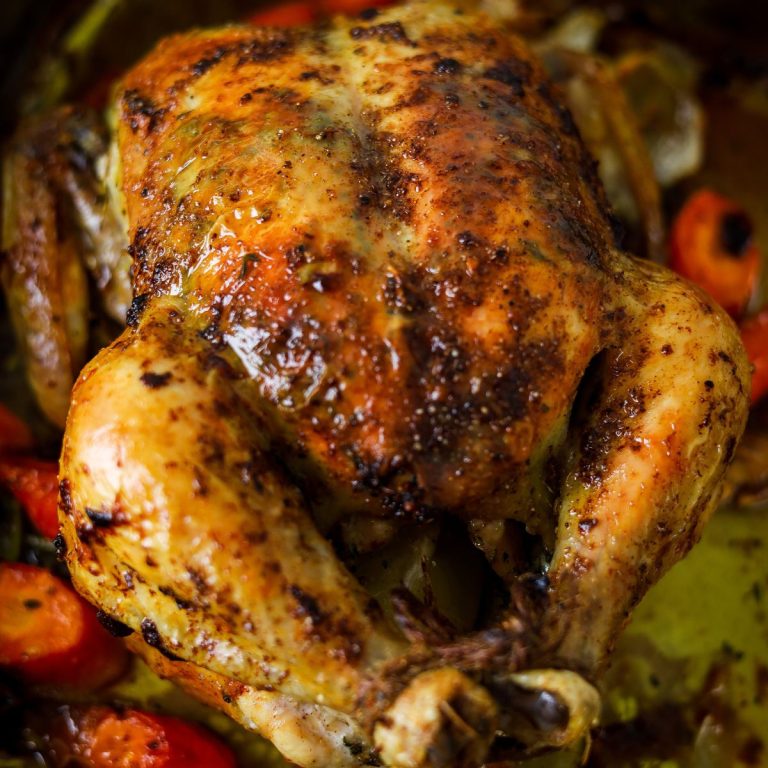 Roast Chicken with Herb Butter